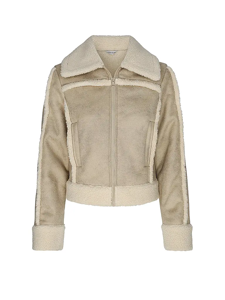 GUESS | Jacke in Felloptik | Creme