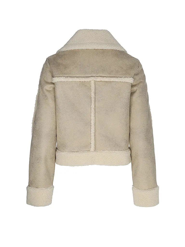 GUESS | Jacke in Felloptik | Creme