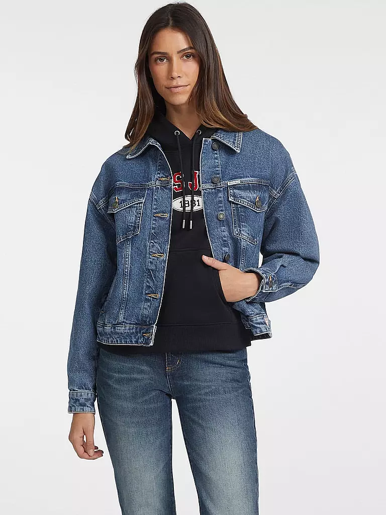 GUESS | Jeansjacke  | dunkelblau
