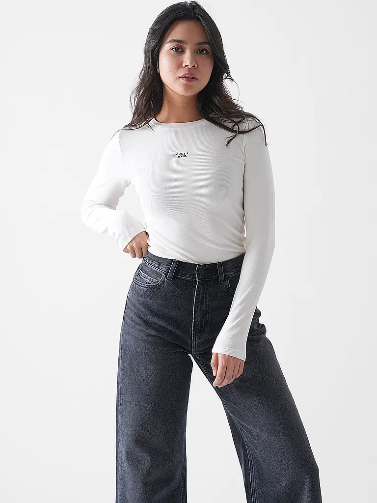 GUESS | Langarmshirt  | Creme