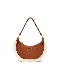 GUESS | Ledertasche - Mini Bag AMITA | Camel