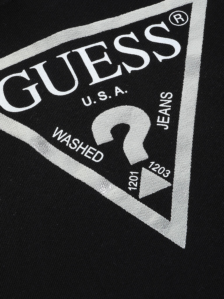 GUESS | Mädchen Kapuzensweater - Hoodie | schwarz