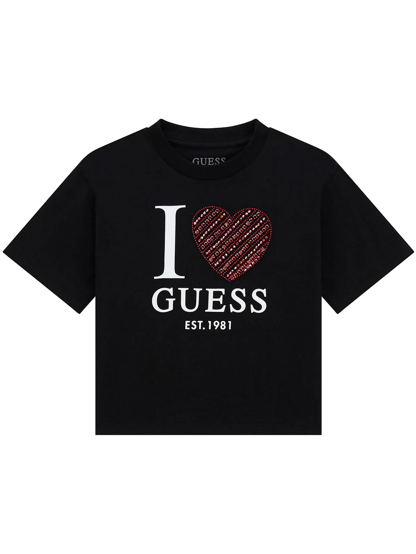 GUESS | Mädchen T-Shirt  | schwarz
