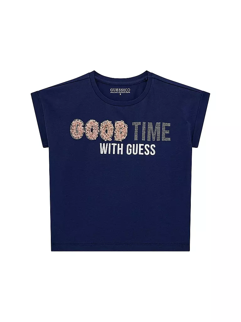GUESS | Mädchen T-Shirt  | dunkelblau