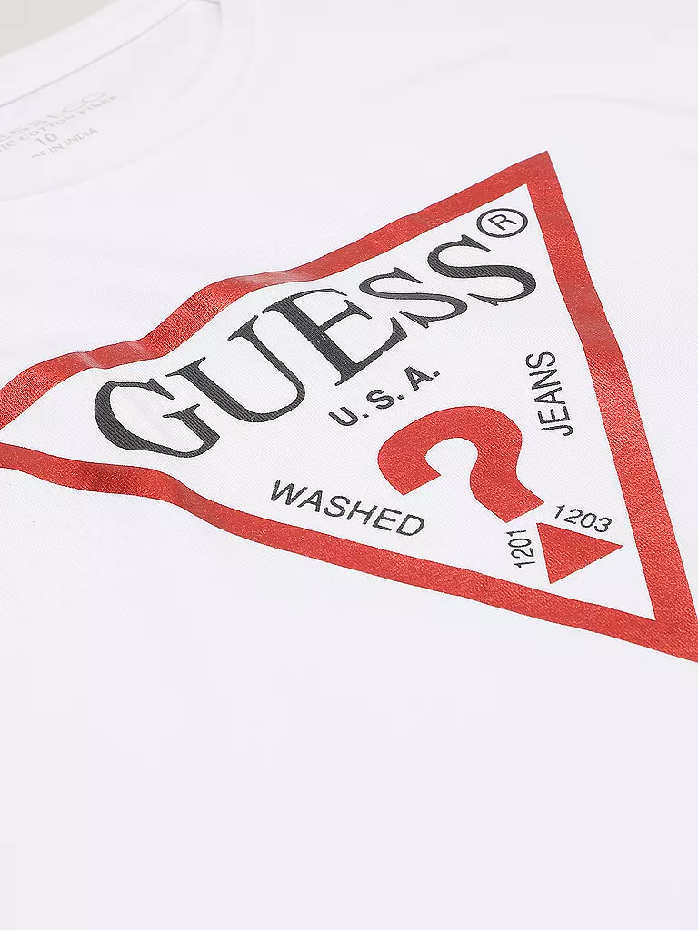 GUESS | Mädchen T-Shirt  | weiss