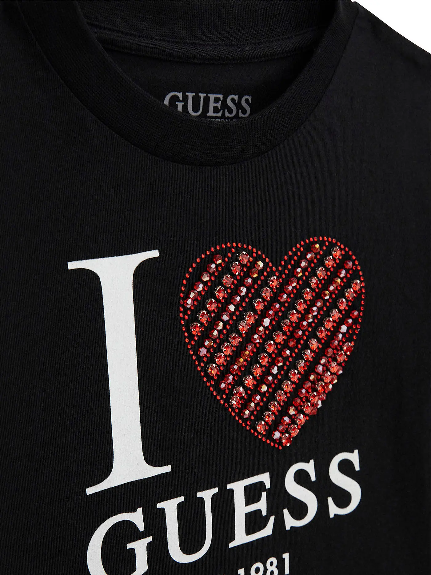 GUESS | Mädchen T-Shirt  | schwarz