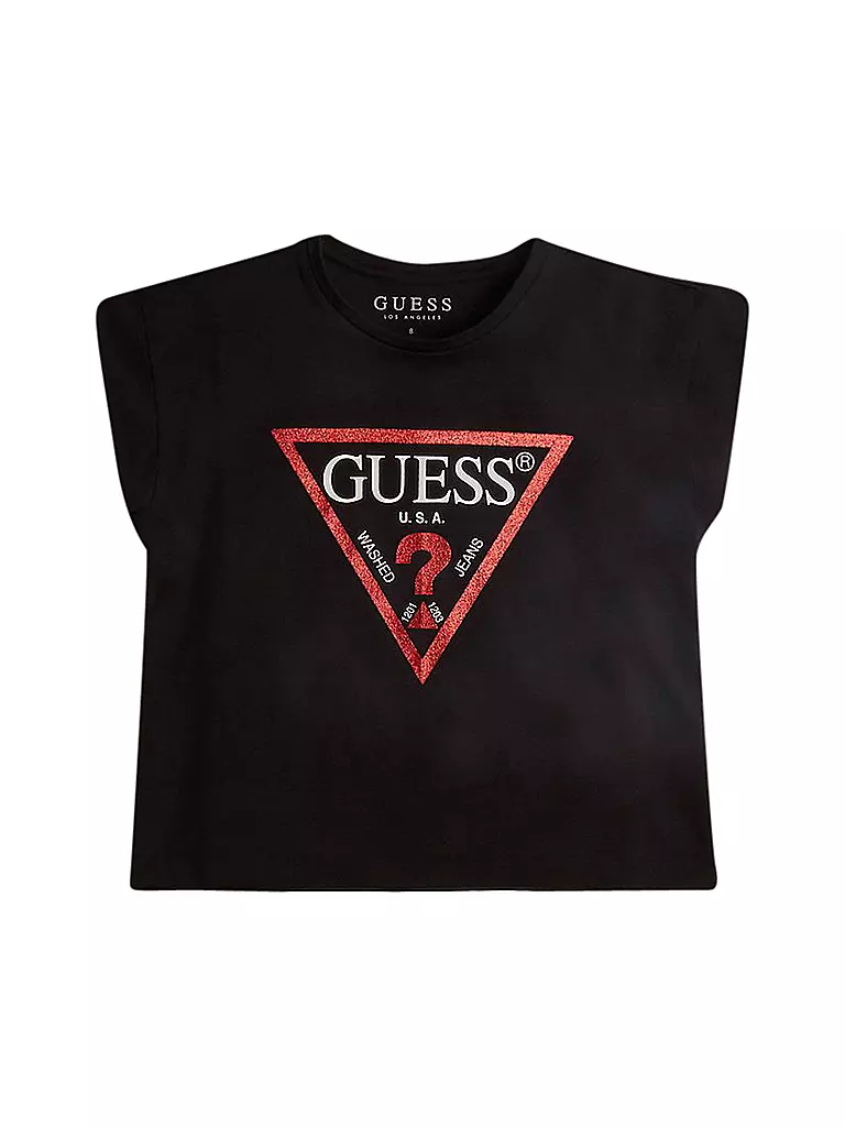 GUESS | Mädchen T-Shirt Cropped Fit | schwarz