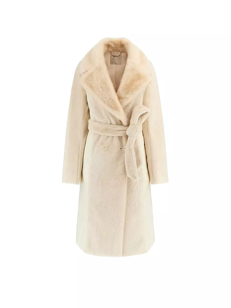GUESS | Mantel in Felloptik JOLE | Creme