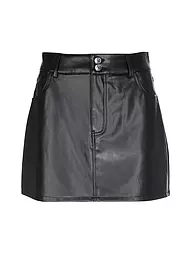 GUESS | Rock in Lederoptik | Schwarz