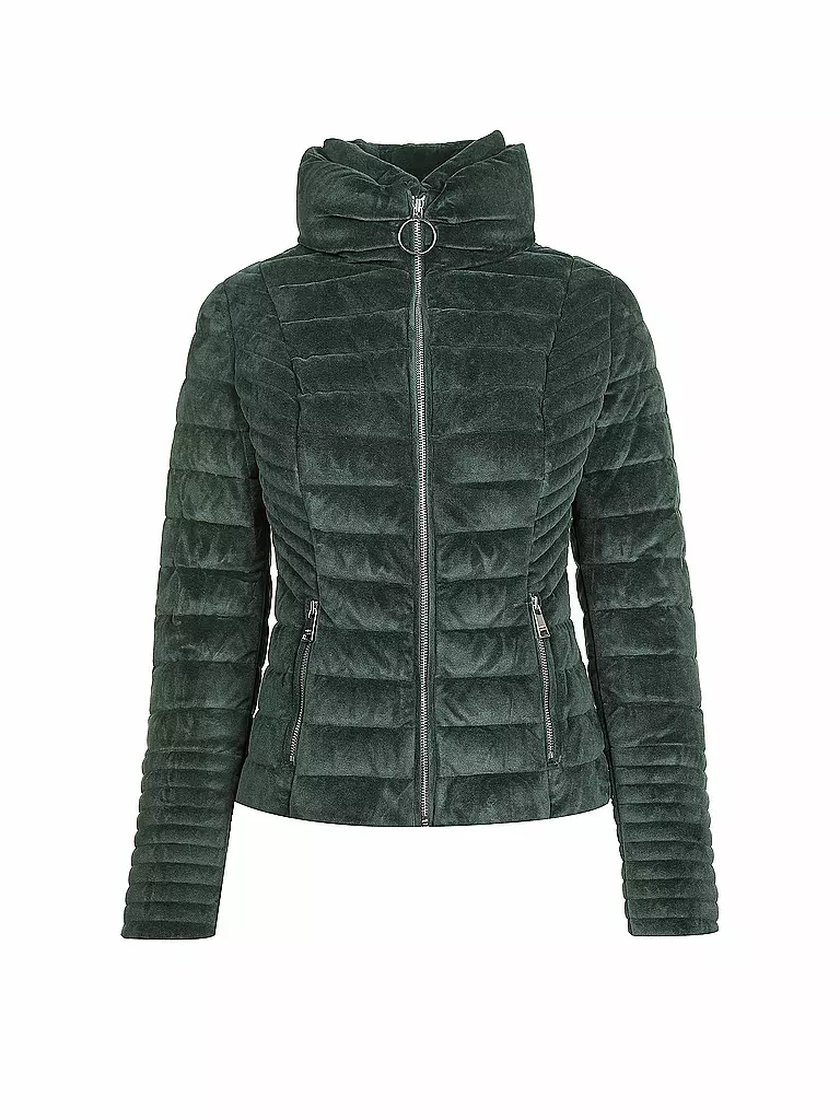 GUESS | Samt-Steppjacke | grün