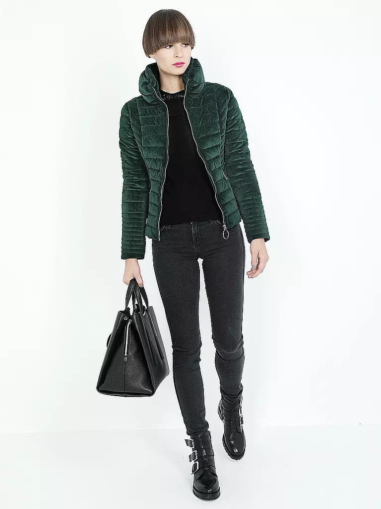 GUESS | Samt-Steppjacke | grün