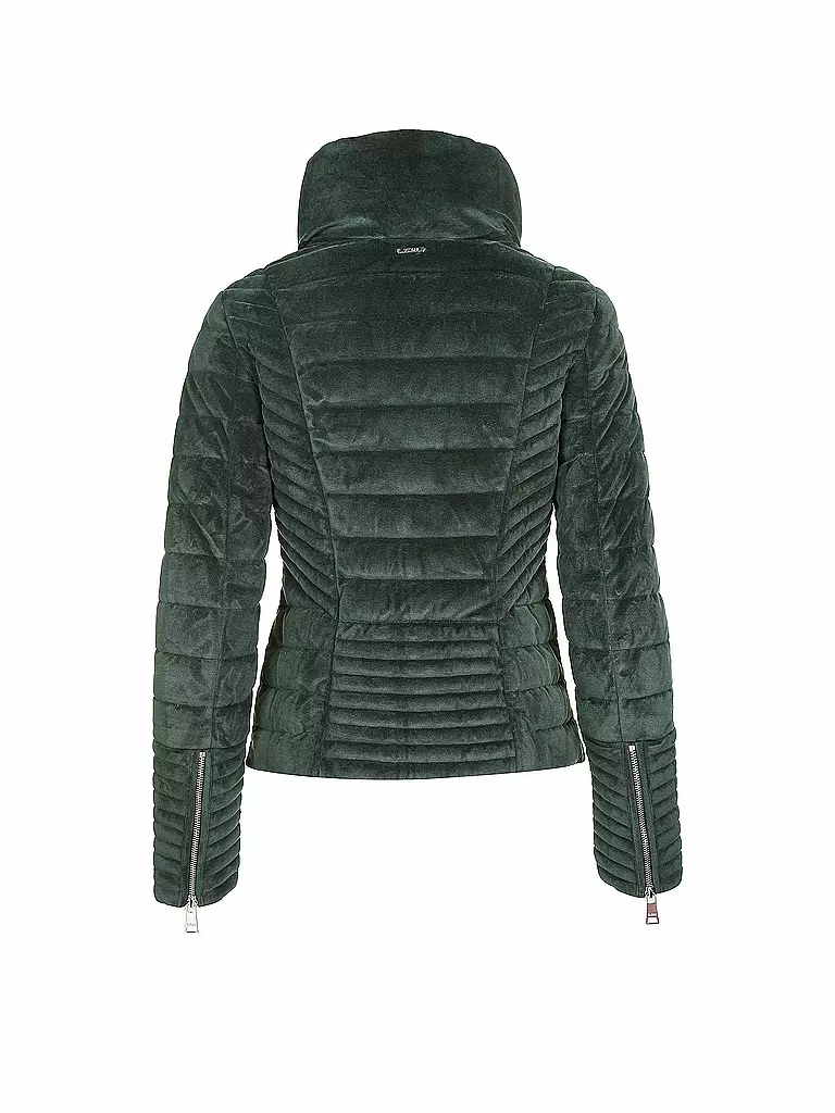 GUESS | Samt-Steppjacke | grün