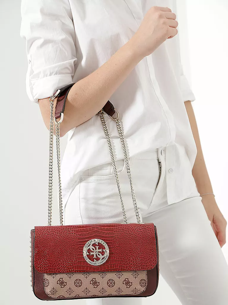 GUESS | Schultertasche "Magnolia" | rot