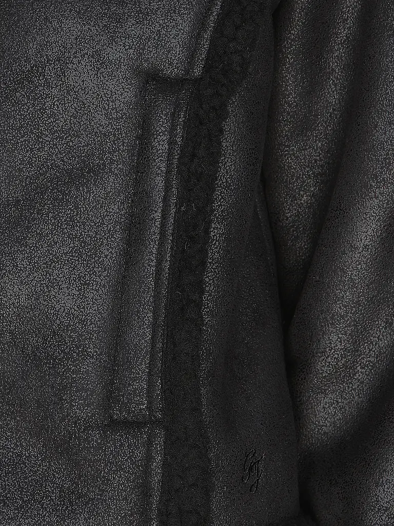 GUESS | Sherling Jacke | schwarz