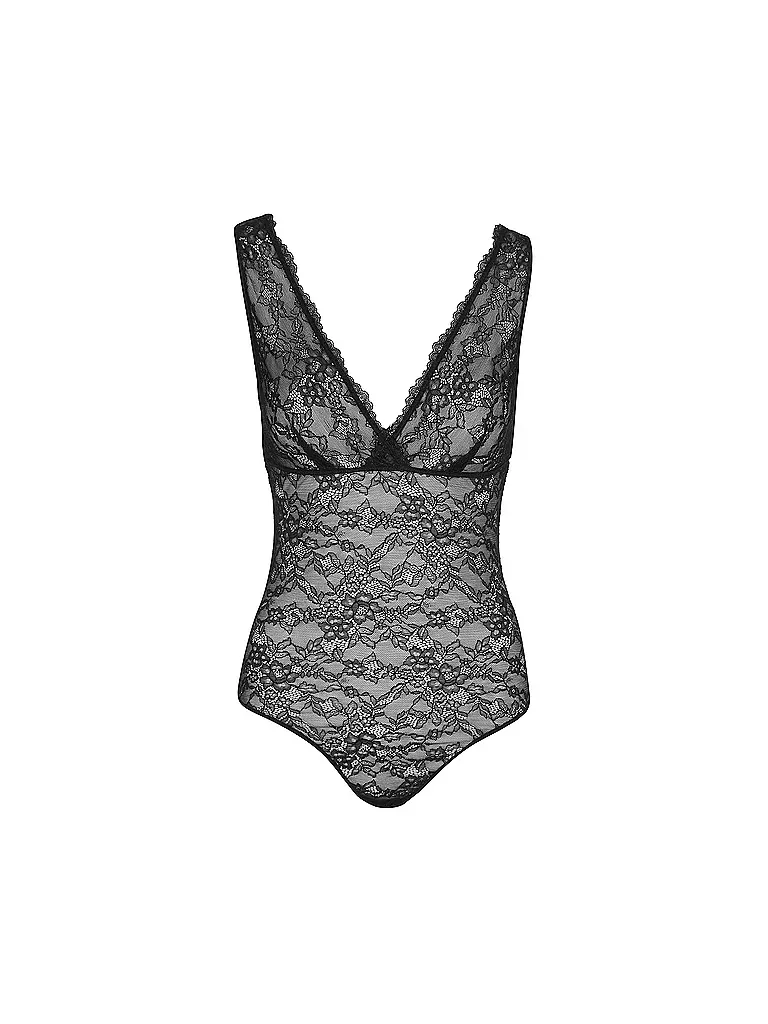 GUESS | Spitzenbody BELLE | schwarz