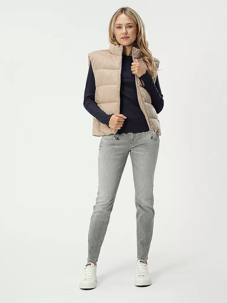 GUESS | Steppgilet in Lederoptik  JOLE  | beige