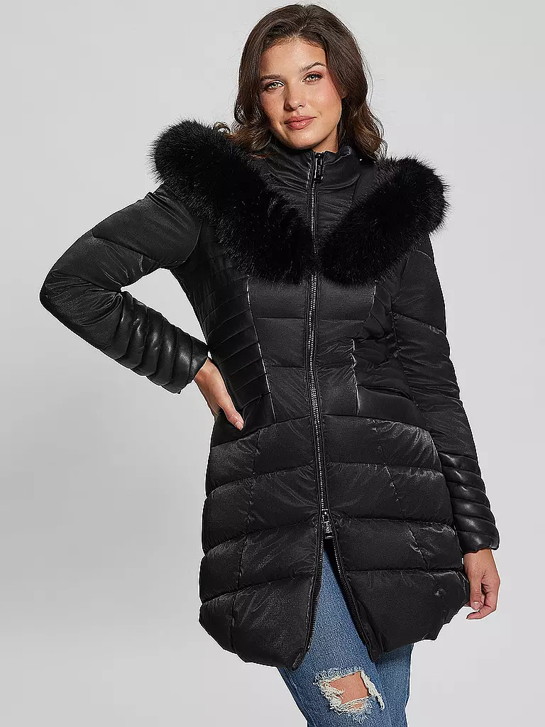 GUESS | Steppjacke NEW OXANA | schwarz