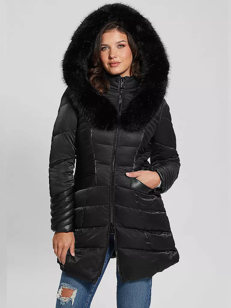 GUESS | Steppjacke NEW OXANA | schwarz
