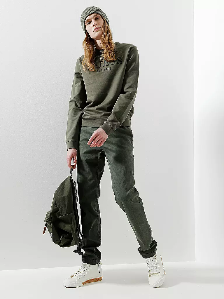 GUESS | Sweater | olive