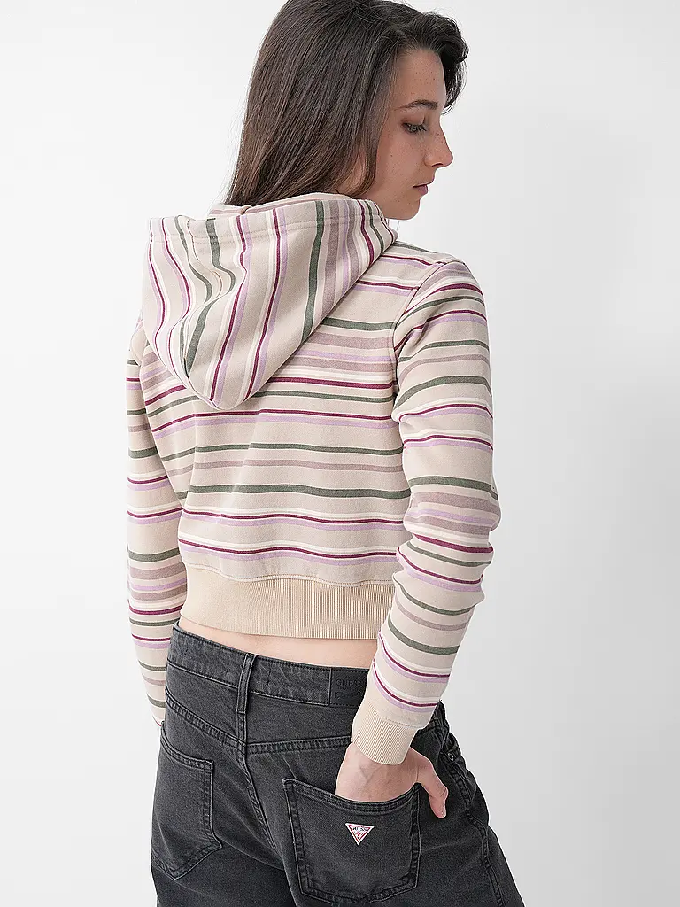 GUESS | Sweatjacke Cropped Fit | Beige