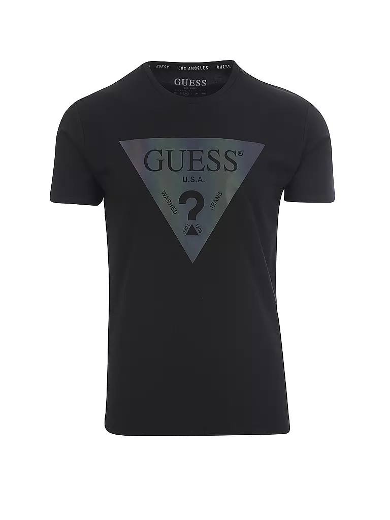 GUESS | T Shirt  | schwarz