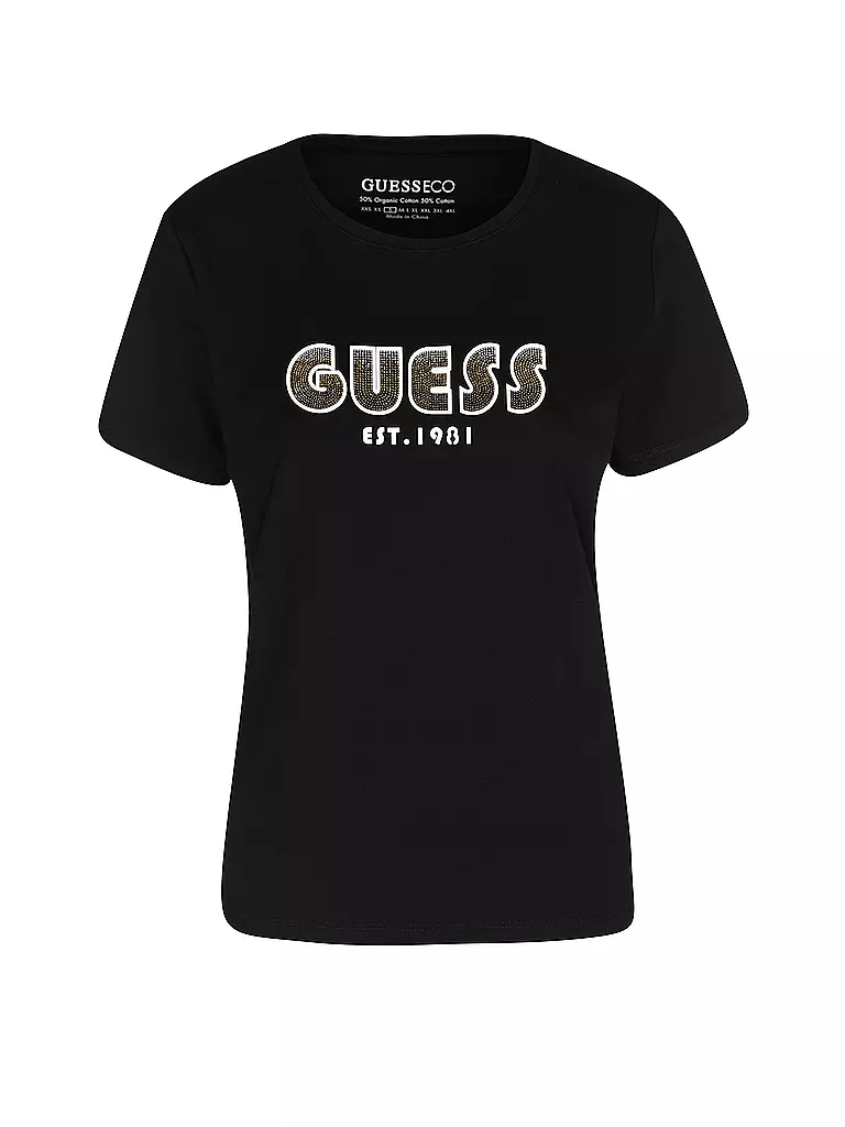 GUESS | T-Shirt  | schwarz