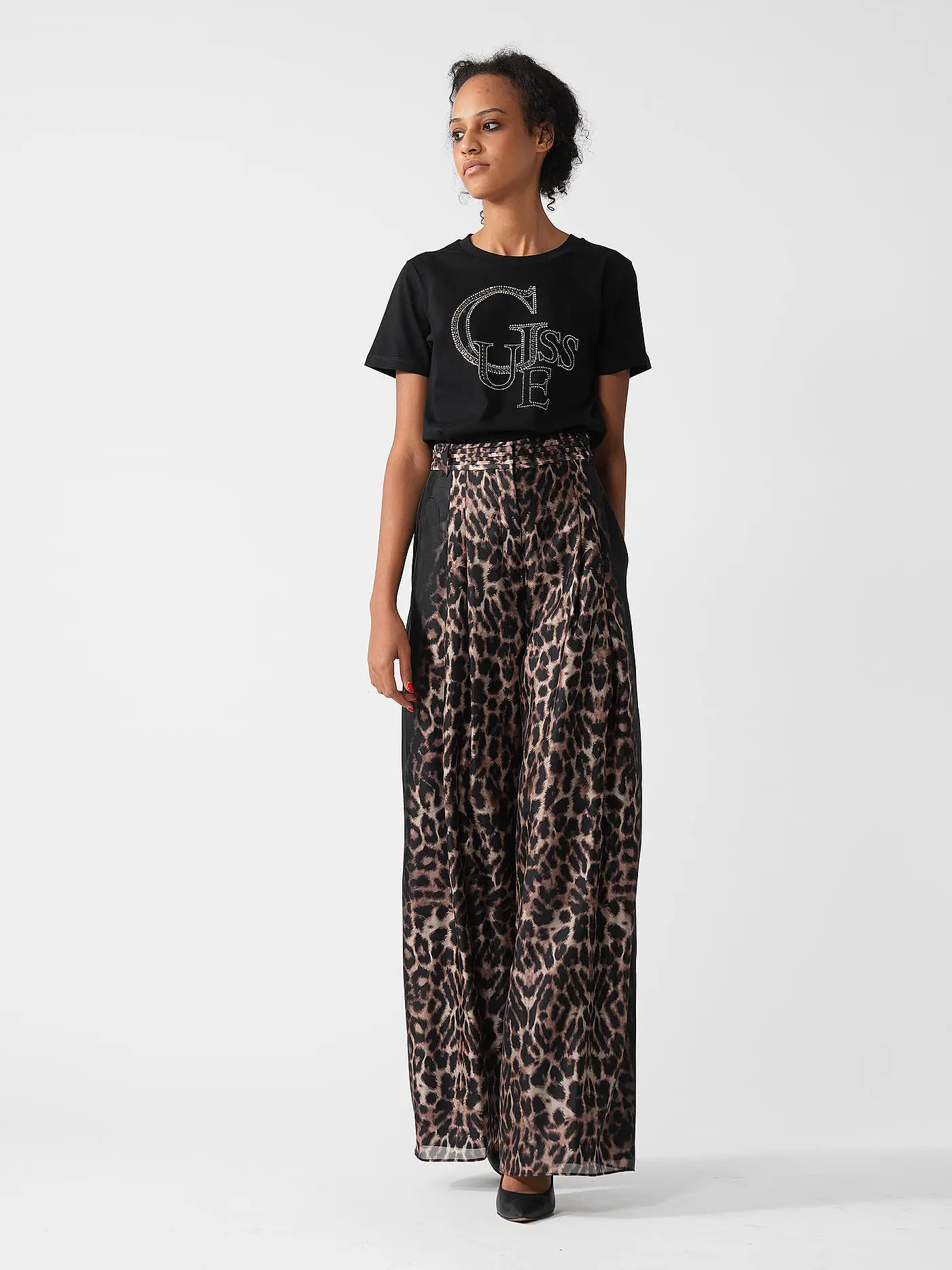 GUESS | T-Shirt  | schwarz
