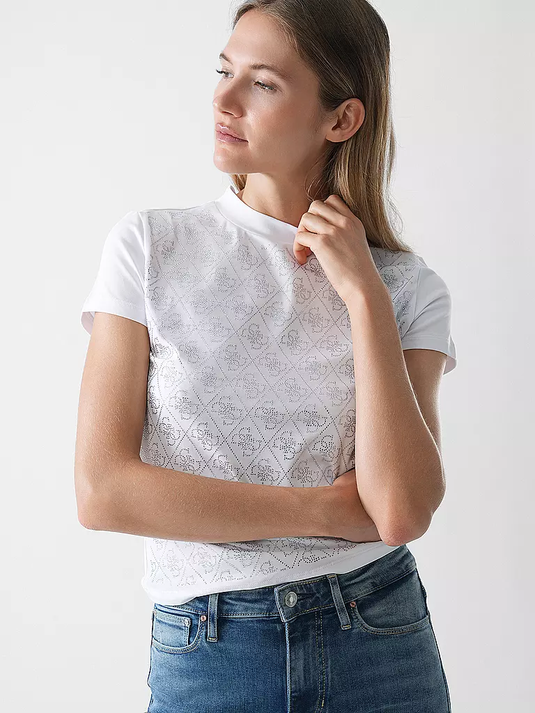 GUESS | T-Shirt  | weiss