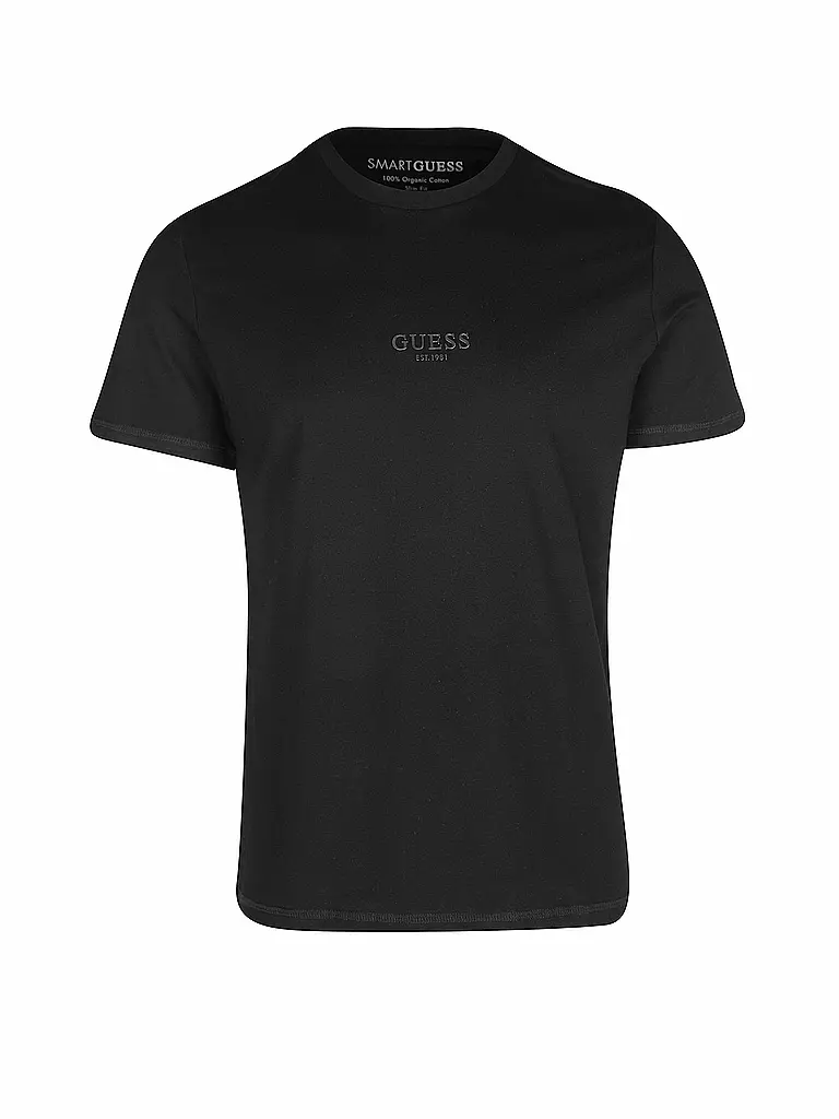 GUESS | T-Shirt Slim Fit Aidy | schwarz
