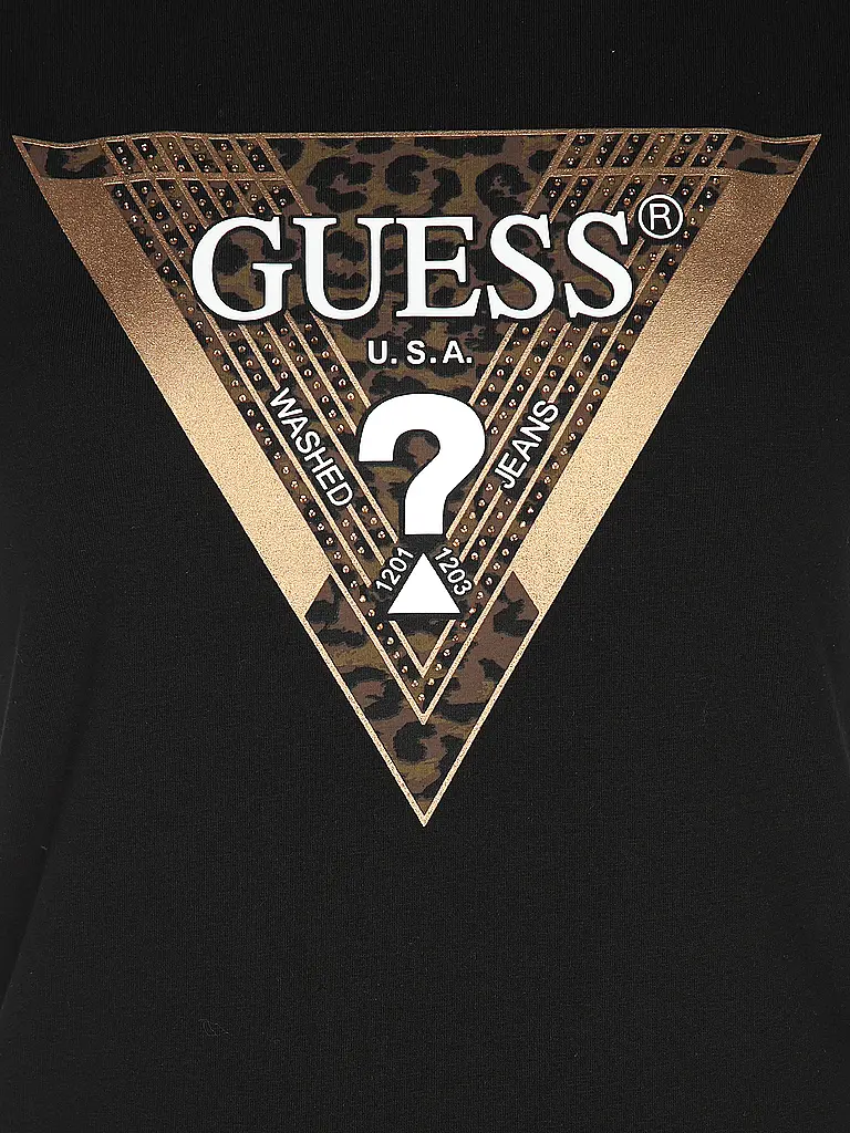 GUESS | T-Shirt Slim Fit | Schwarz