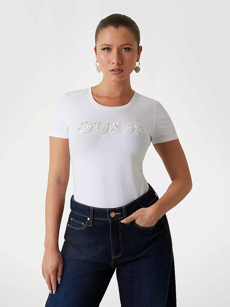 GUESS | T-Shirt | weiss
