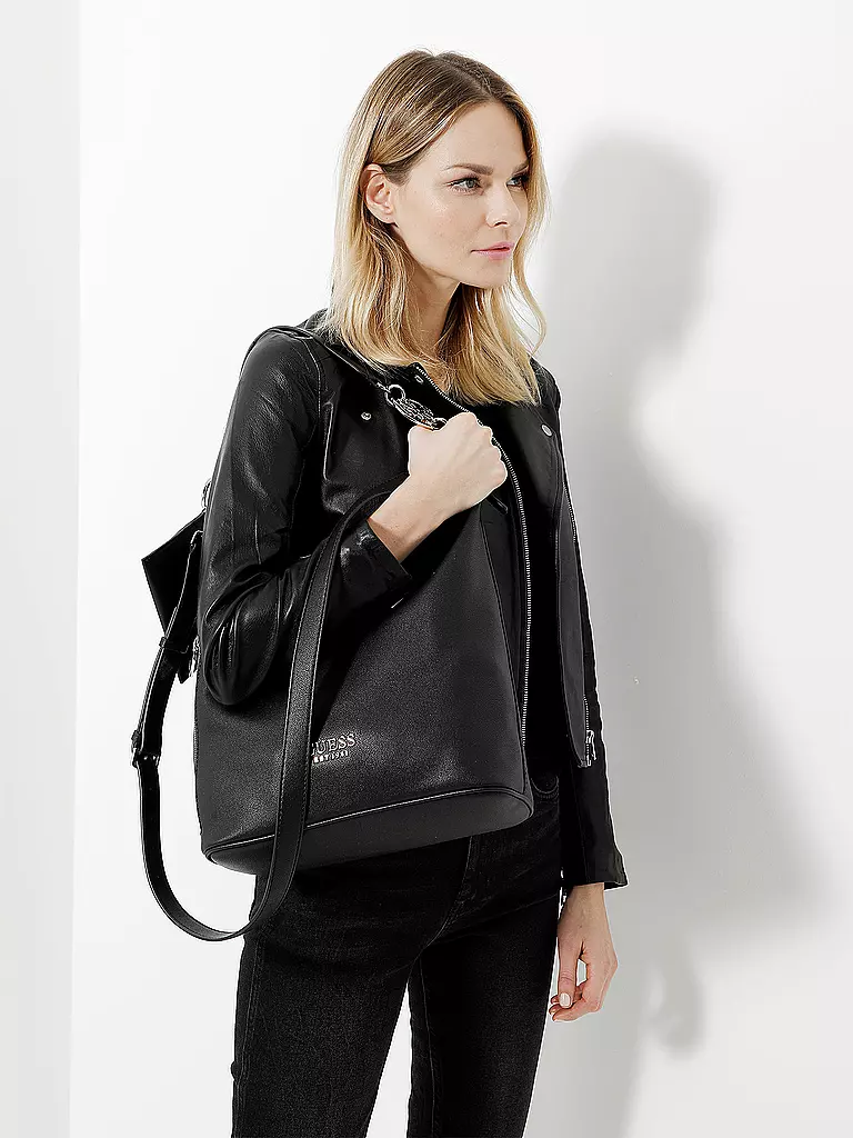 GUESS | Tasche - Hobo "Tara" | schwarz