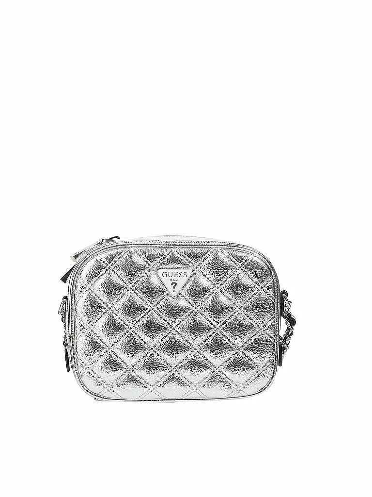 GUESS | Tasche - Minibag "Cessily" | silber