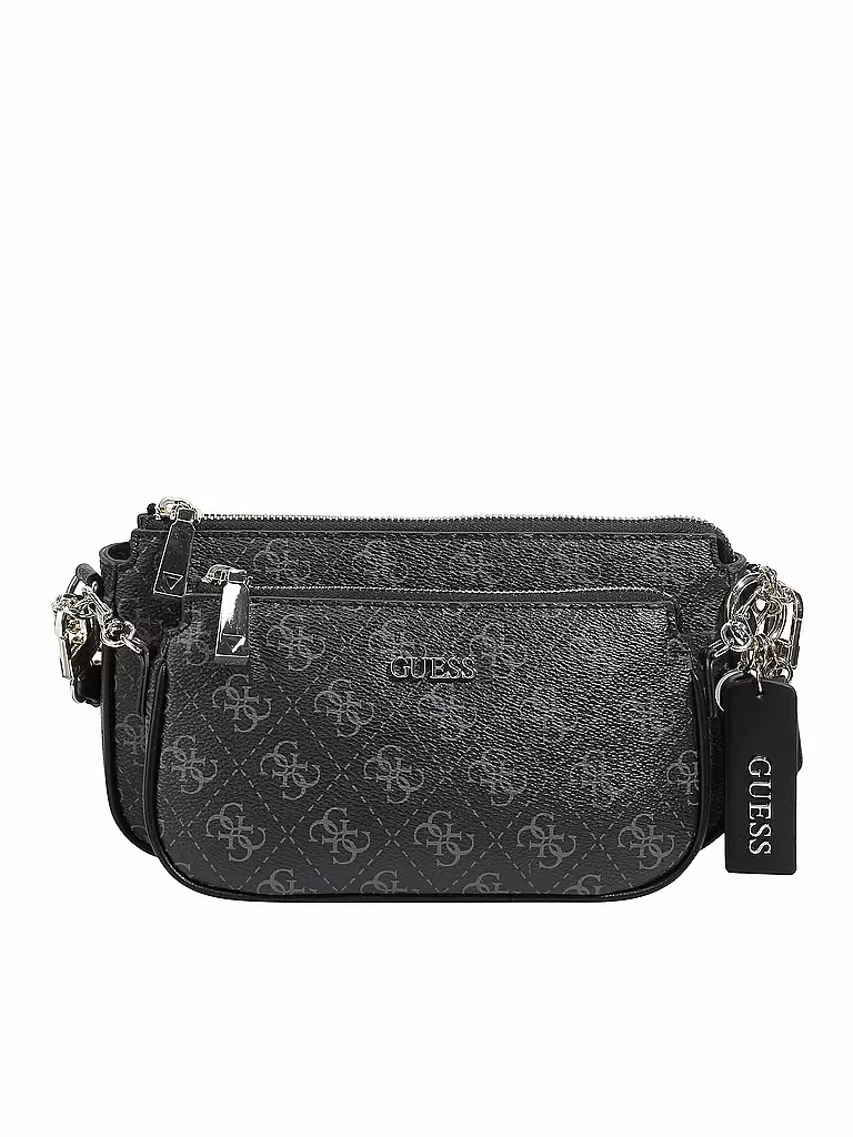 GUESS | Umhängetasche - Double Pouch Arie | schwarz