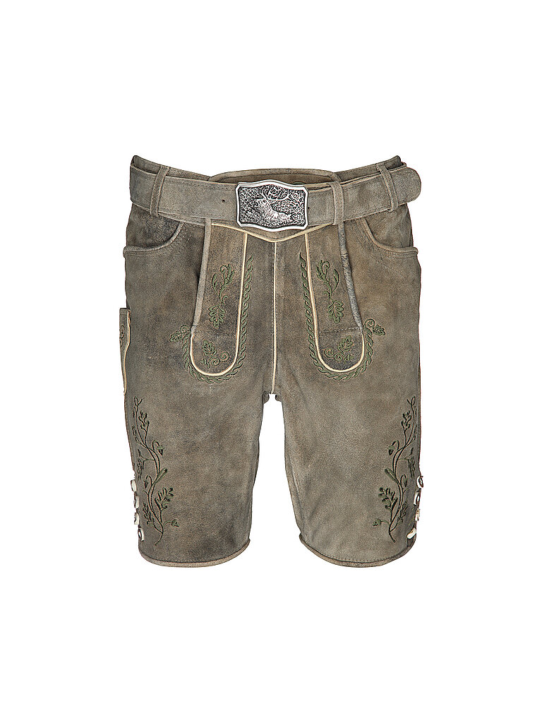 GWEIH & SILK Lederhose BRUNO grau | 52