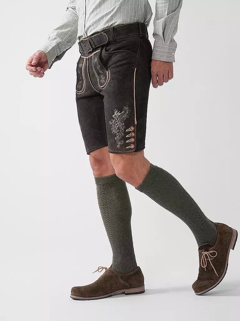 GWEIH & SILK | Lederhose BORIS | braun