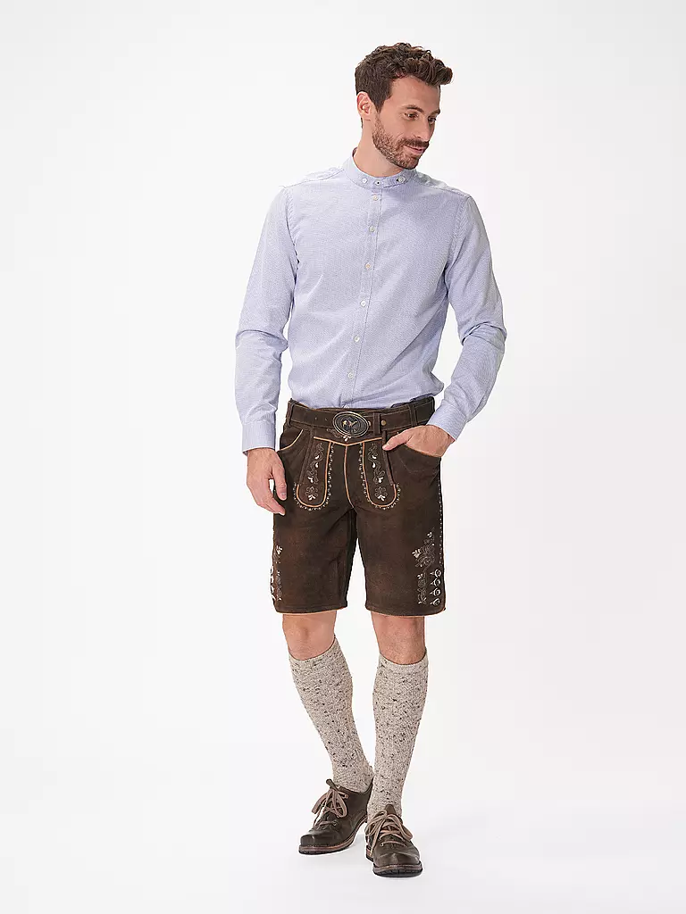 GWEIH & SILK | Lederhose LEO | Braun