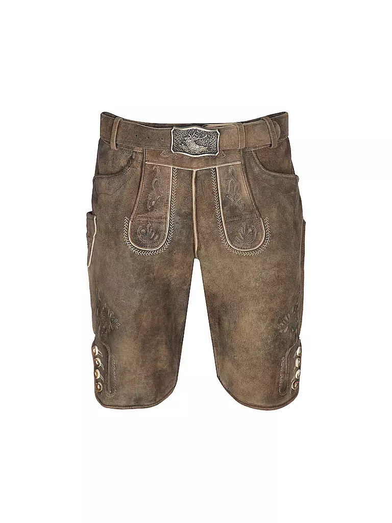 GWEIH & SILK | Lederhose ARNO  | braun