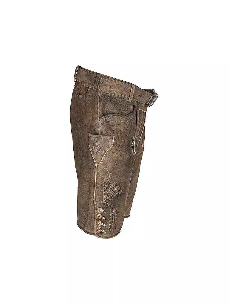 GWEIH & SILK | Lederhose ARNO  | braun