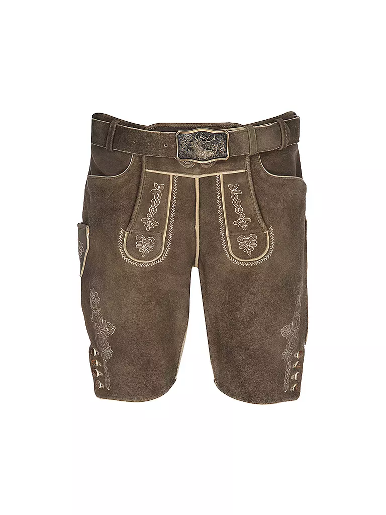 GWEIH & SILK | Lederhose KARLO | braun