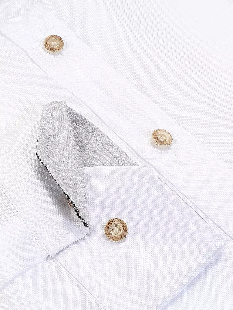 GWEIH & SILK | Trachtenhemd Tailored Fit  | weiss