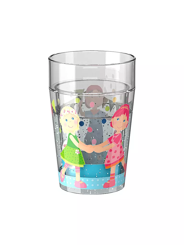 HABA | Glitzerbecher Little Friends - Geburtstag | transparent