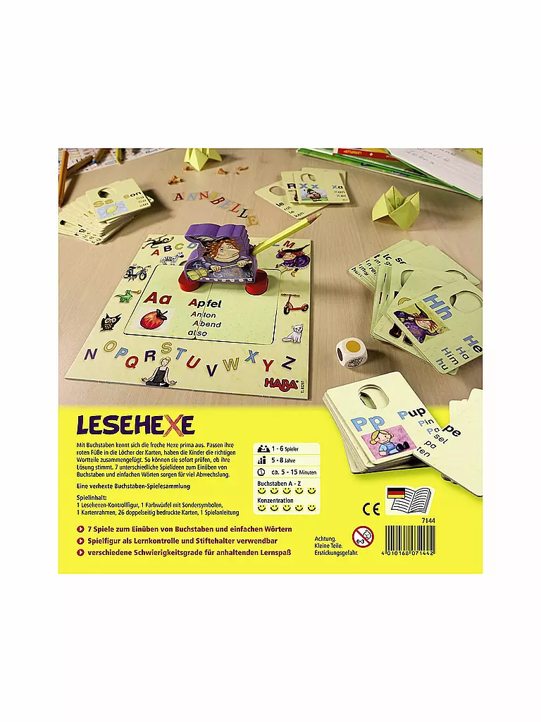 HABA | Kinderspiel - Lesehexe | keine Farbe