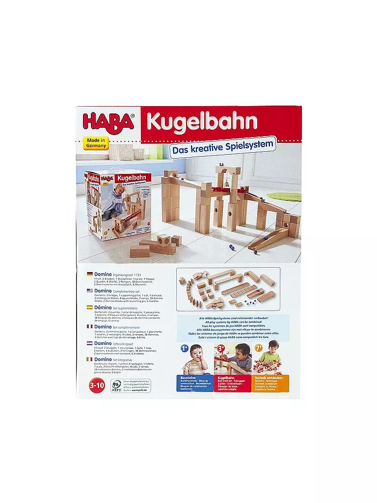 HABA | Kugelbahn Dominorallye (Ergänzung) | transparent