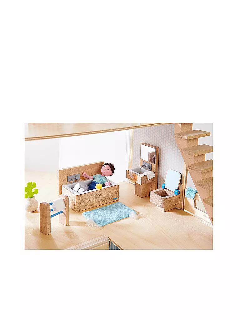 HABA | Little Friends – Puppenhaus-Möbel Badezimmer | keine Farbe