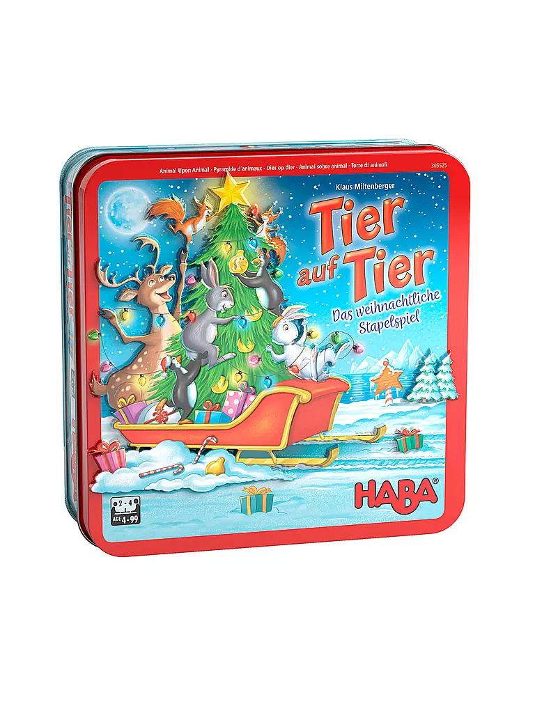 HABA | Tier auf Tier – Das weihnachtliche Stapelspiel | keine Farbe