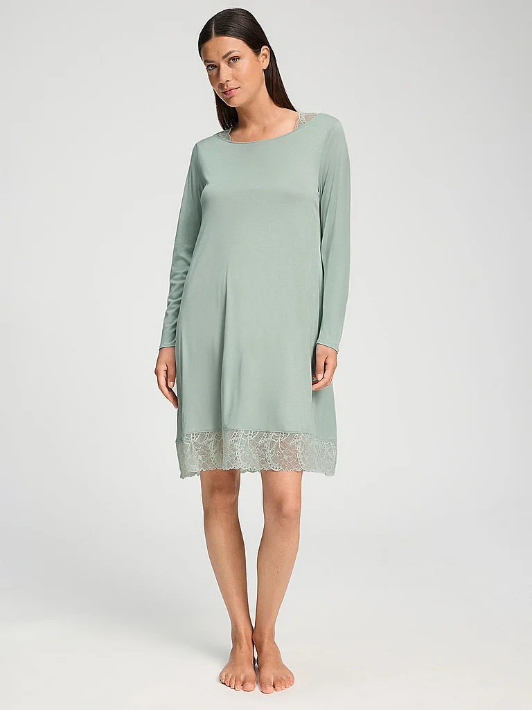 HANRO Camisón - Sleepshirt AZELIA verde | S