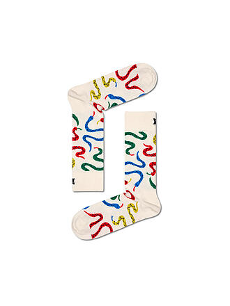HAPPY SOCKS | Damen Socken 36-40 SNAKES white