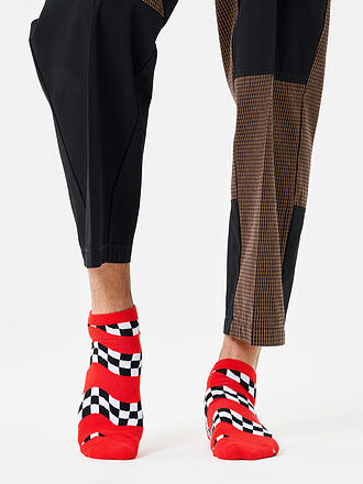 HAPPY SOCKS | Herren Sneaker Socken RACE LOW  41-46 red