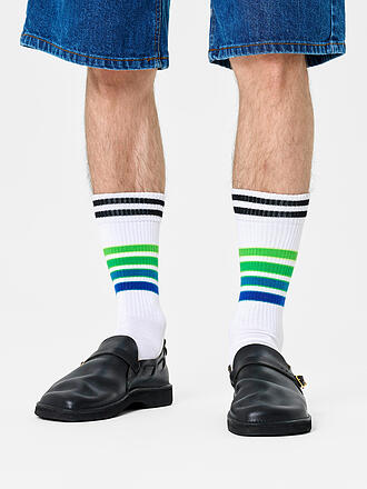 HAPPY SOCKS | Damen Socken STREET STRIPE Gr. 36 - 40 white